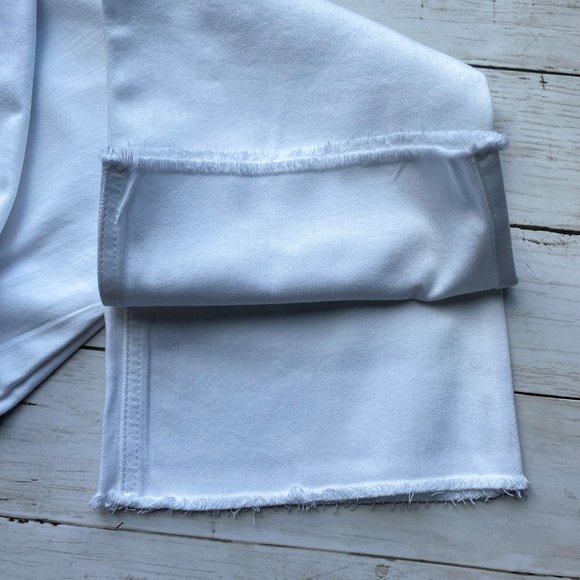 J. Jill Kick Flare Raw Hem Cropped Jeans - Picture 5 of 10